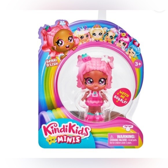 Kindi Kids Minis Collectible Posable Bobble Head Figurine 1pc Berri D'lish - Picture 2 of 7